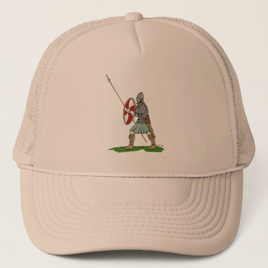 Medieval Engels/Saxon Warrior Trucker Pet (Voorkant)