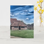 Medieval English Barn Kaart (Gele Bloem)