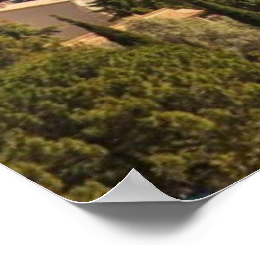 Medieval Eze citadel, Provence, Frankrijk Poster (Hoek)