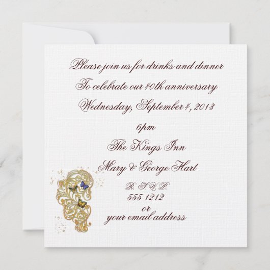 Medieval Fairy Tale Castle Save The Date (Achterkant)