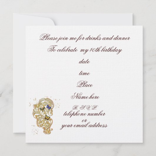 Medieval Fairy Tale Castle Save The Date (Achterkant)