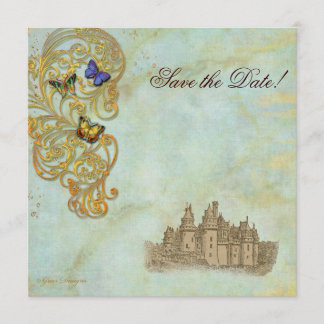 Medieval Fairy Tale Castle Save The Date