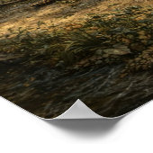 Medieval Fairy Tale Queen In Woods With Harp Poster (Hoek)