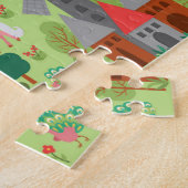 Medieval Fairytale Koninkrijk Fantasy Castle Kinde Legpuzzel (Zijkant)