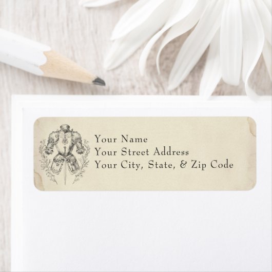 Medieval Fantasy Armor Black Etching Wedding Etiket (Insitu)