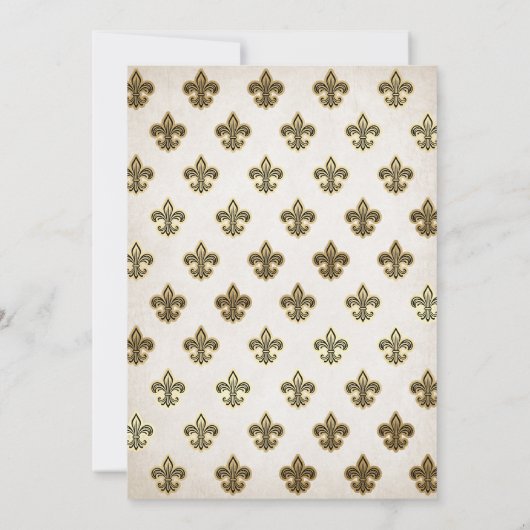 Medieval Fantasy Monogram Crest Wedding Kaart (Achterkant)