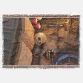 Medieval Fantasy Wizard's Study Deken (Voorkant)