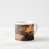 Medieval Fantasy Wizard's Study Espresso Kop (Voorkant rechts)