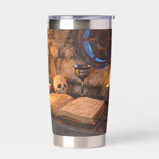 Medieval Fantasy Wizard's Study Geïsoleerde Drinkbeker (Links)