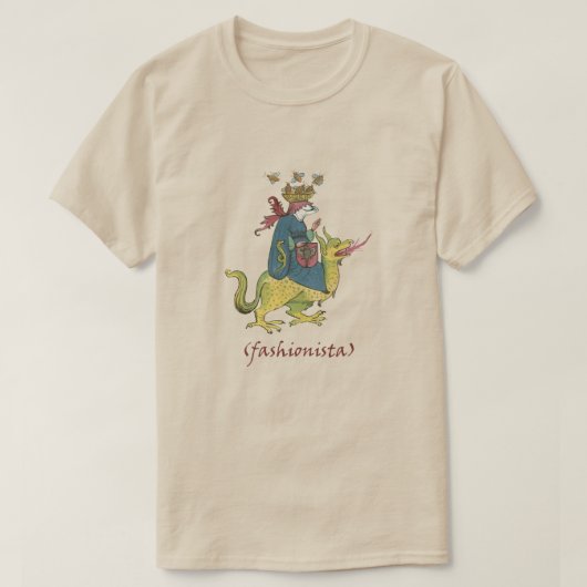 Medieval "Fashionista" T-shirt (Design voorkant)