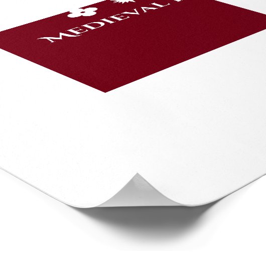 Medieval Fencing – Minimal Knight Guards Poster (Hoek)