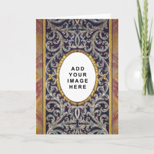Medieval Fleur De Lis Add your Photo Template Kaart