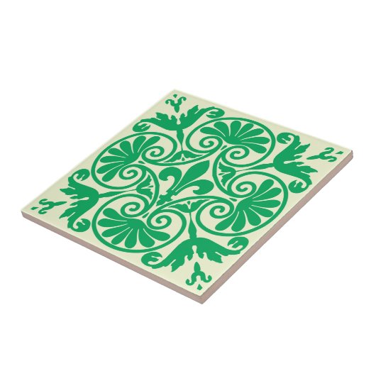 Medieval Fleur De Lis Pattern Tegeltje (Zijkant)