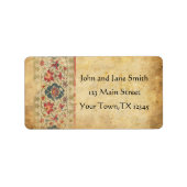 Medieval Floral Design Etiket (Voorkant)