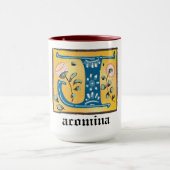 Medieval Floral Illuminated Letter J Monogram Mok (Midden)