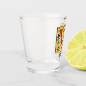 Medieval Floral Illuminated Letter/Monogram Shot Glas (Links)