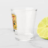 Medieval Floral Illuminated Letter/Monogram Shot Glas (Rechts)