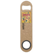 Medieval Floral, verlicht, letter K Monogram Speed Flessenopener (Voorkant)
