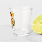 Medieval Floral, verlicht, letter Y Monogram Shot Glas (Rechts)