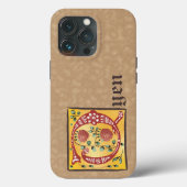 Medieval Floral verlichte letter Q Monogram Case-Mate iPhone Case (Achterkant)