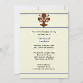 Medieval Florence Style Fleur de Lis Event Kaart (Voorkant)