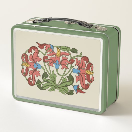 Medieval Flowers Metal Lunchbox (Achterkant)