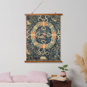 Medieval Flowers, Vogels en Konijnen Hangend Wandkleed (Slaapkamer)