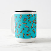 Medieval Foxes Tweekleurige Koffiemok (Voorkant links)