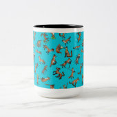 Medieval Foxes Tweekleurige Koffiemok (Center)