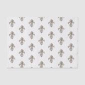 Medieval franse krant Fleur de Lis Tissuepapier (Voorkant)