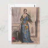 Medieval French Costume Under Charles VI  Briefkaart (Voorkant / Achterkant)