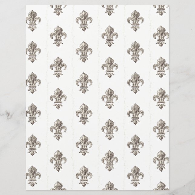 Medieval French Fleur de Lis Scrapbook (Voorkant)