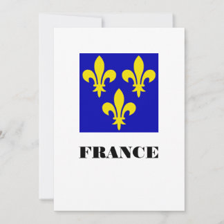 Medieval French Royal Standard Fidelity Heraldic Bedankkaart