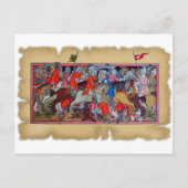 Medieval gevecht briefkaart (Voorkant)