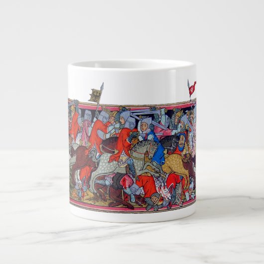 Medieval gevecht grote koffiekop (Voorkant)
