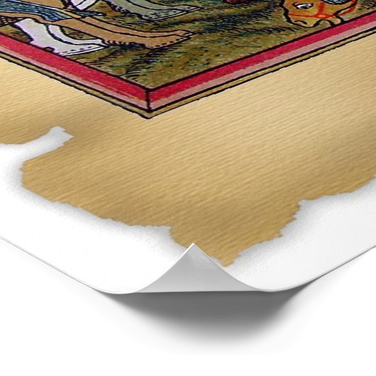 Medieval gevecht poster (Hoek)