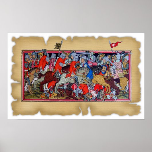 Medieval gevecht poster (Voorkant)