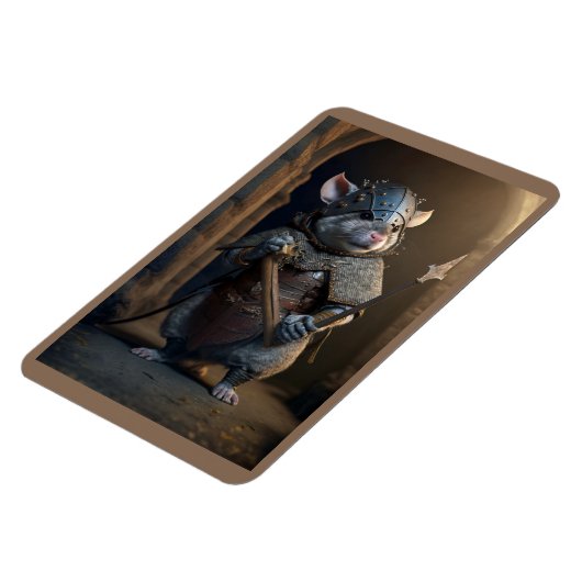 Medieval Gladiator Rat Magnet Magneet (Linkerzijde)