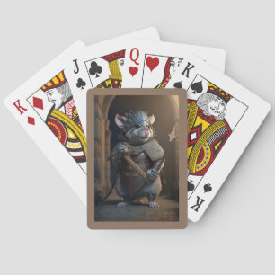 Medieval Gladiator Rat Spelling Cards Pokerkaarten