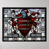 Medieval Glas in lood Panel Poster (Voorkant)