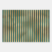 Medieval Gold Armor Blauwgroen Elegant Patroon Inpakpapier Vel (Voorkant 2)