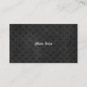 Medieval Gold Lion Black Fleurs Visitekaartje (Achterkant)