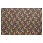 Medieval Gold Lion Black Grey Fleur de Lis Stof (Fat Quarter)