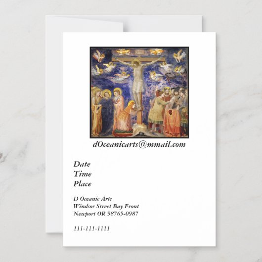 Medieval Good Vrijdag Scene Magnetische Uitnodiging (Voorkant)