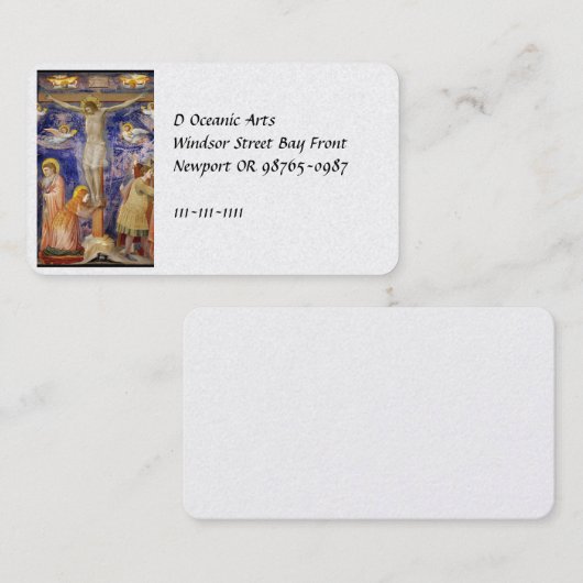 Medieval Good Vrijdag Scene Visitekaartje (Voorkant / Achterkant)