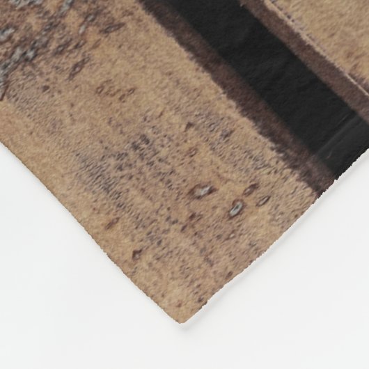 Medieval gothic Paars Blue Goblet Castle Library Fleece Deken (Hoek)