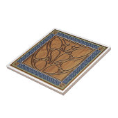 Medieval Gothic Square met Keltische rand Tegeltje (Zijkant)