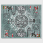 Medieval gothic Style Cadeaupapier (Vlak)