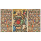 MEDIEVAL GRAPE VINEYARD HARVEST Antiek Grapevine Tafelkleed (Voorkant (Horizontaal))