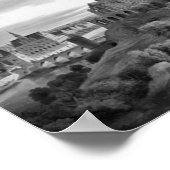 Medieval Grayscale Town Poster (Hoek)
